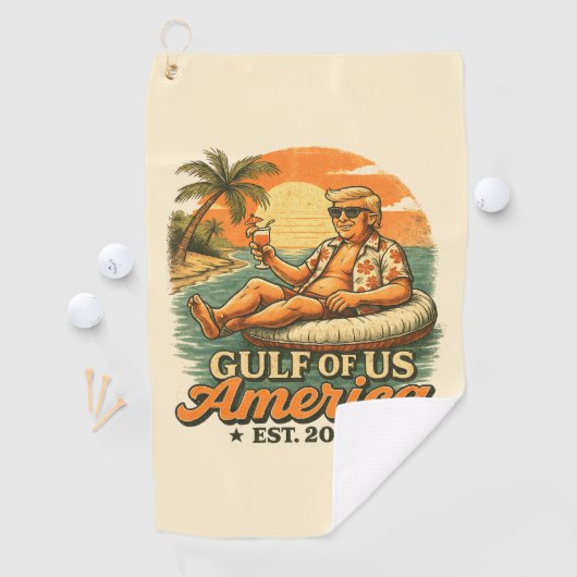  Grappig Trump Amerika's Golf 2025 Golfhanddoek (Insitu)