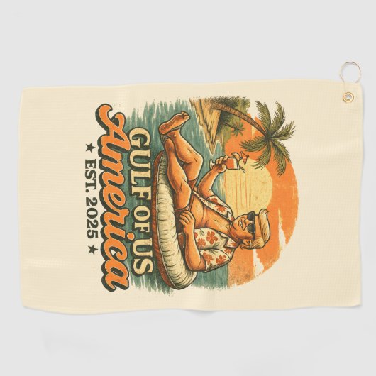  Grappig Trump Amerika's Golf 2025 Golfhanddoek (Horizontaal)