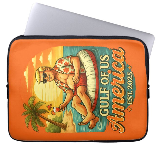  Grappig Trump Amerika's Golf 2025 Laptop Sleeve (Voorkant)