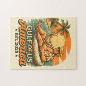 Grappig Trump Amerika's Golf 2025 Legpuzzel (Horizontaal)