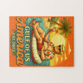  Grappig Trump Amerika's Golf 2025 Legpuzzel (Horizontaal)