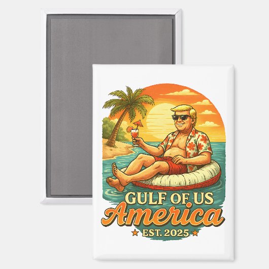 Grappig Trump Amerika's Golf 2025 Magneet (Voorkant / Achterkant)