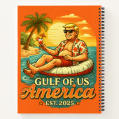 Grappig Trump Amerika's Golf 2025 Notitieboek (Achterkant)