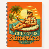 Grappig Trump Amerika's Golf 2025 Notitieboek (Voorkant)