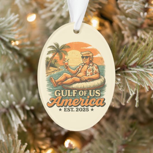  Grappig Trump Amerika's Golf 2025 Ornament (Boom)