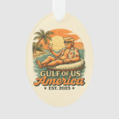 Grappig Trump Amerika's Golf 2025 Ornament (voorkant)