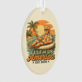  Grappig Trump Amerika's Golf 2025 Ornament (voorkant)
