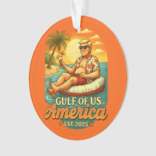  Grappig Trump Amerika's Golf 2025 Ornament (voorkant)
