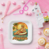  Grappig Trump Amerika's Golf 2025 Papieren Bordje (Feest)