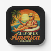  Grappig Trump Amerika's Golf 2025 Papieren Bordje (Voorkant)