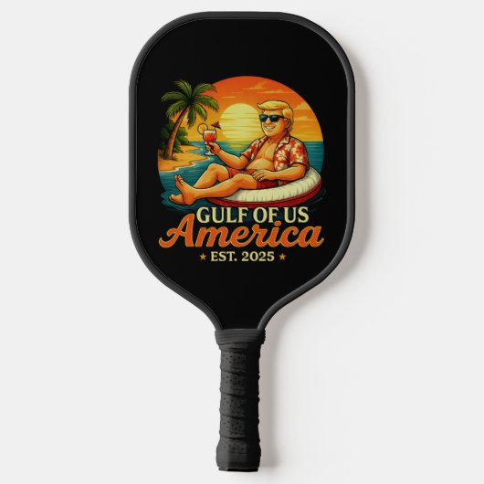  Grappig Trump Amerika's Golf 2025 Pickleball Paddle (Achterkant)