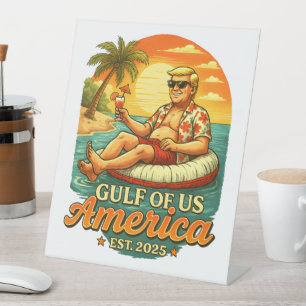  Grappig Trump Amerika's Golf 2025 Reclamebord Met Voetstuk