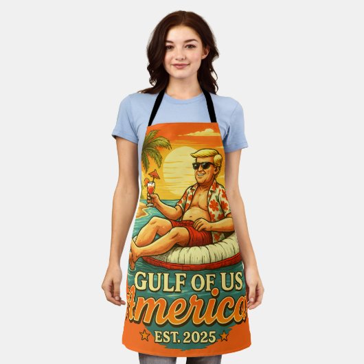  Grappig Trump Amerika's Golf 2025 Schort (Gedragen)