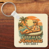  Grappig Trump Amerika's Golf 2025 Sleutelhanger (Voorkant)