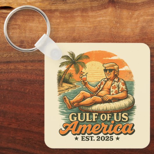  Grappig Trump Amerika's Golf 2025 Sleutelhanger (Voorkant)