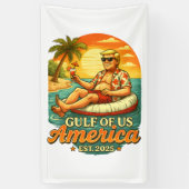  Grappig Trump Amerika's Golf 2025 Spandoek (Verticaal)