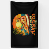 Grappig Trump Amerika's Golf 2025 Spandoek (Verticaal)