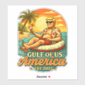  Grappig Trump Amerika's Golf 2025 Sticker (Vel)