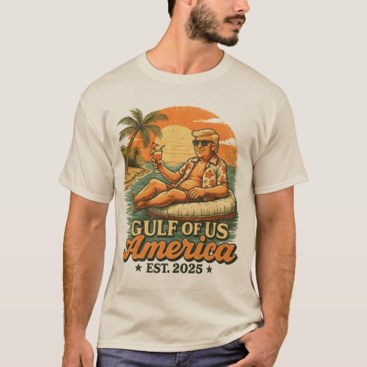 Grappig Trump Amerika's Golf 2025 T-shirt (Voorkant)