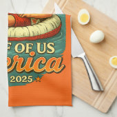 Grappig Trump Amerika's Golf 2025 Theedoek (Quarter Fold)