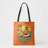  Grappig Trump Amerika's Golf 2025 Tote Bag (Voorkant)
