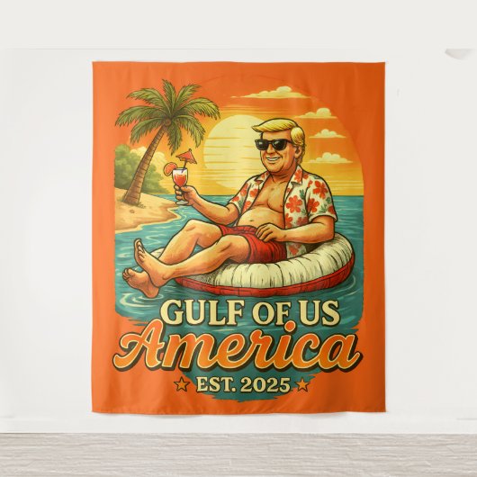 Grappig Trump Amerika's Golf 2025 Wandkleed (Voorkant)