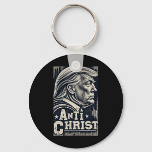 Grappig Trump Anti Christ Jesus Christelijk Faith  Sleutelhanger