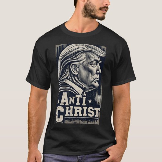 Grappig Trump Anti Christ Jesus Christelijk Faith  T-shirt (Voorkant)