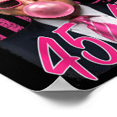 Grappig Trump Bubble Gum 1776 Roze Vlag Poster (Hoek)