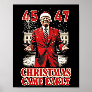 Grappig Trump Cadeau kwam begin 2024 Poster