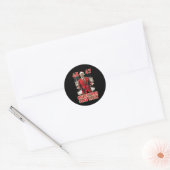 Grappig Trump Cadeau kwam begin 2024 Ronde Sticker (Envelop)