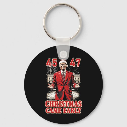 Grappig Trump Cadeau kwam begin 2024 Sleutelhanger (Voorkant)
