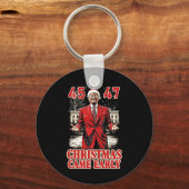 Grappig Trump Cadeau kwam begin 2024 Sleutelhanger (Voorkant)