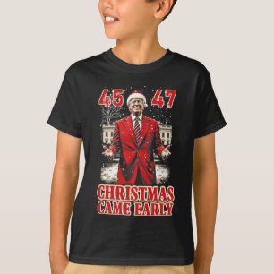 Grappig Trump Cadeau kwam begin 2024 T-shirt