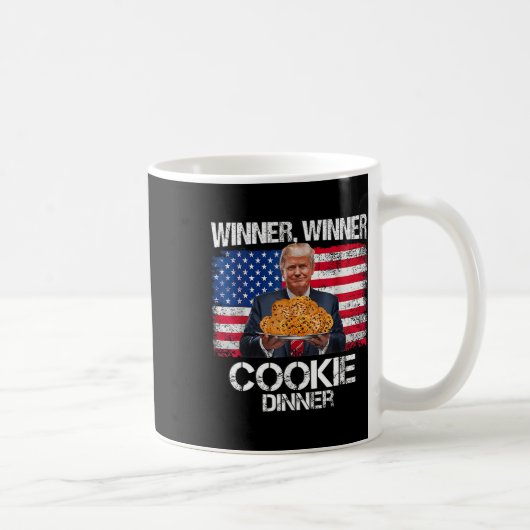 Grappig Trump Christmas Design Winner Cookie Koffiemok (Rechts)
