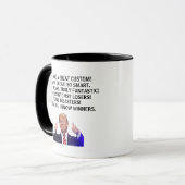 Grappig Trump Custom Word, President Donald Trump  Mok (Voorkant links)