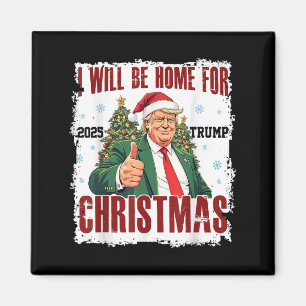 Grappig Trump Daddys Home Kerst Weer 2024-2028 Magneet