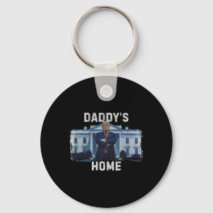 Grappig Trump Daddy's Home Witte Huis 2024 1 Sleutelhanger