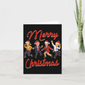 Grappig Trump Dans Kerstman Kerstmispajam Kaart (Voorkant)