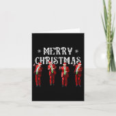 Grappig Trump Dans Kerstman Kerstmispajam Kaart (Voorkant)