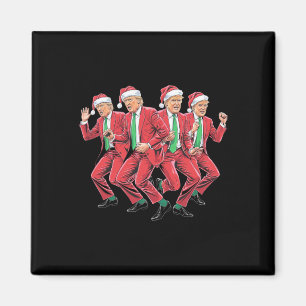Grappig Trump Dans Kerstman Kerstmispajam Magneet