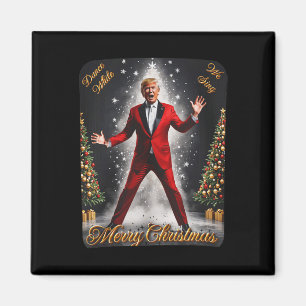 Grappig Trump Dans Kerstman Kerstmispajam Magneet