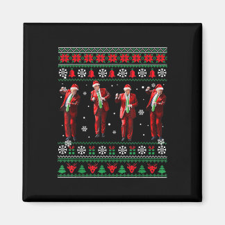 Grappig Trump Dans Kerstman Kerstmispajam Magneet