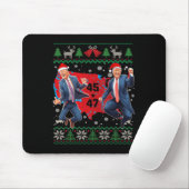 Grappig Trump Dans Kerstman Kerstmispajam Muismat (Met muis)