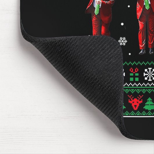 Grappig Trump Dans Kerstman Kerstmispajam Muismat (Hoek)