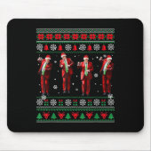 Grappig Trump Dans Kerstman Kerstmispajam Muismat (Voorkant)