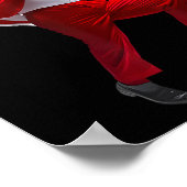 Grappig Trump Dans Kerstman Kerstmispajam Poster (Hoek)