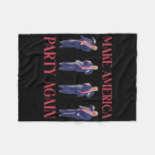Grappig Trump dansen Fleece Deken (Voorkant (Horizontaal))