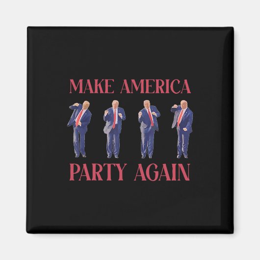 Grappig Trump dansen Magneet (Voorkant)