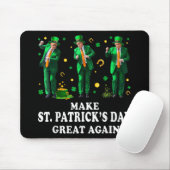 Grappig Trump dansen maken St. Patrick's Day gewel Muismat (Met muis)